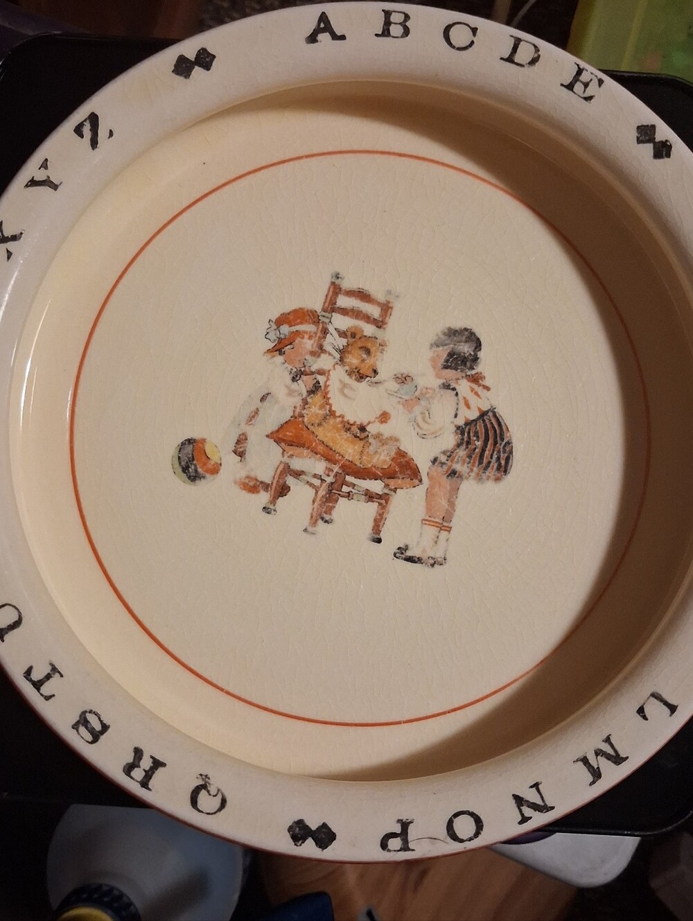Vintage Child Alphabet Plate